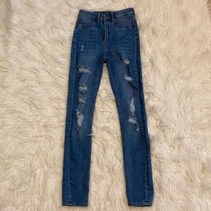 Skinny High Rise Jeans